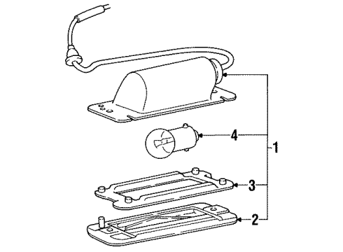 1989 Dodge Colt License Lamps Diagram 2 - Thumbnail