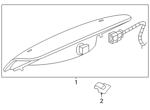 2009 Dodge Durango High Mount Lamps Diagram