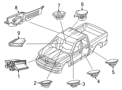 2021 Ram 1500 Classic Sound System Diagram