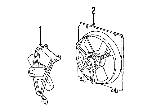 1987 Chrysler New Yorker Cooling System, Radiator, Cooling Fan Diagram