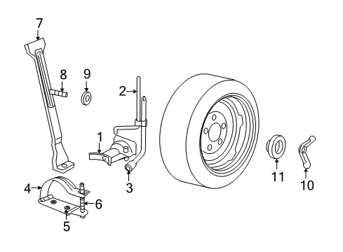 1998 Dodge B3500 Carrier & Components - Side Panel Diagram