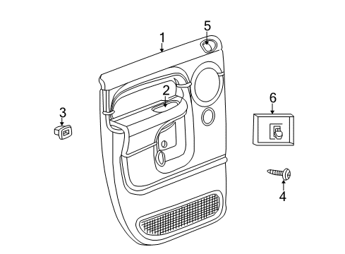 2003 Dodge Ram 2500 Front Door Diagram