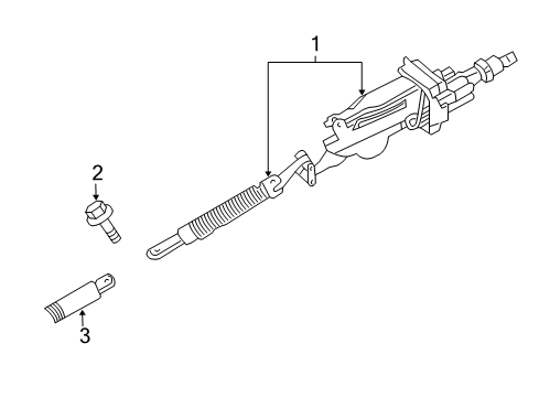 2010 Chrysler 300 Steering Column, Steering Wheel & Trim Diagram