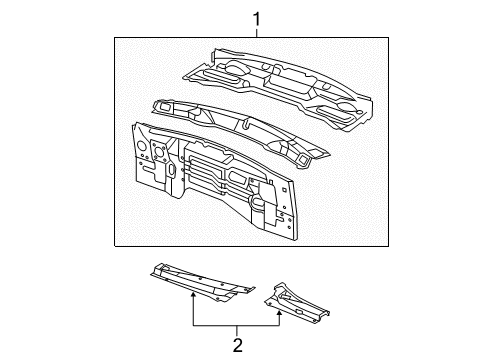 2011 Jeep Grand Cherokee Cowl Diagram