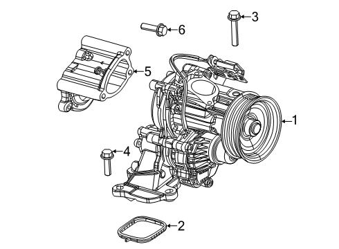 2021 Jeep Cherokee Water Pump Diagram
