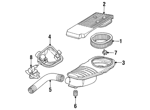 1995 Dodge Spirit Air Inlet Diagram