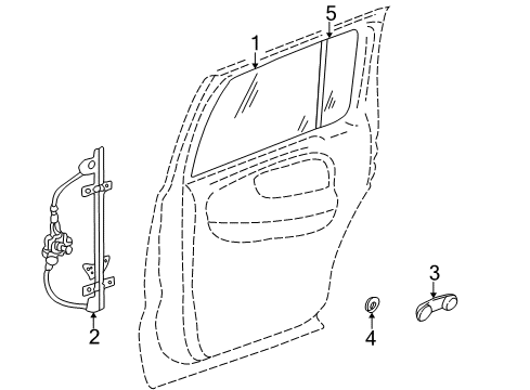 2003 Dodge Durango Rear Door Diagram