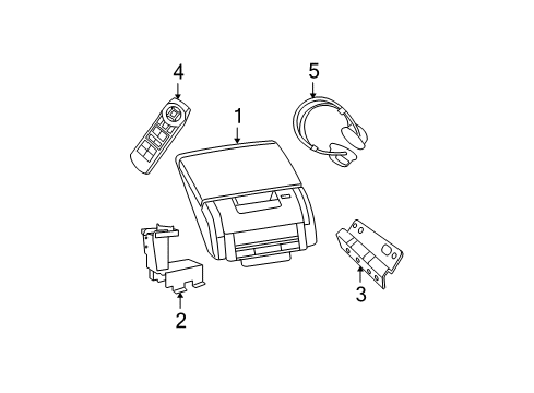 2010 Dodge Charger Entertainment System Components Diagram