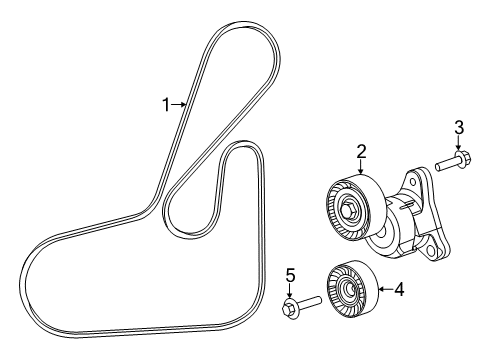 2015 Jeep Cherokee Belts & Pulleys Diagram
