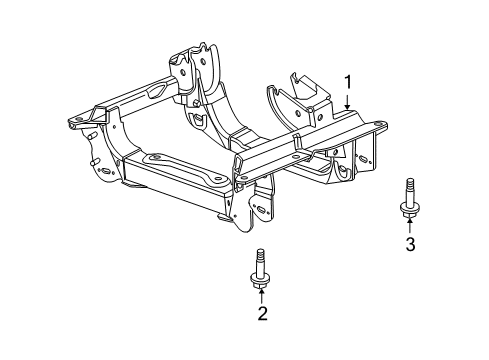 2009 Jeep Liberty Suspension Mounting - Front Diagram