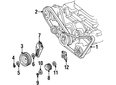 2002 Chrysler Prowler Belts & Pulleys Diagram