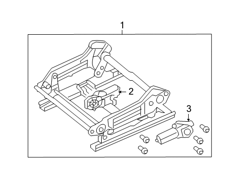 2008 Chrysler Aspen Tracks & Components Diagram