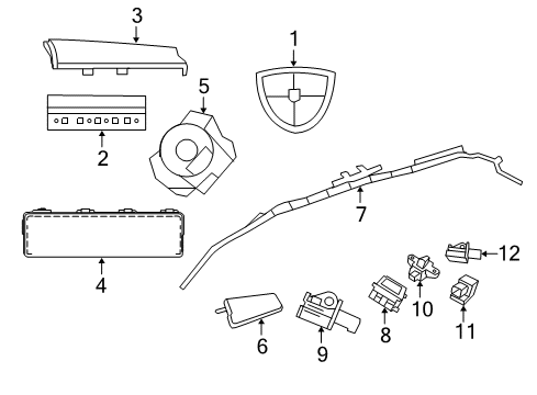 2019 Dodge Grand Caravan Air Bag Components Diagram