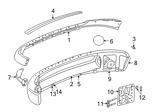 2004 Dodge Ram 1500 Front Bumper Diagram