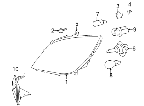 2007 Dodge Sprinter 3500 Headlamps, Headlamp Washers/Wipers Diagram