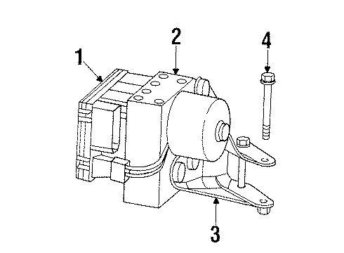 1999 Chrysler LHS Anti-Lock Brakes Diagram
