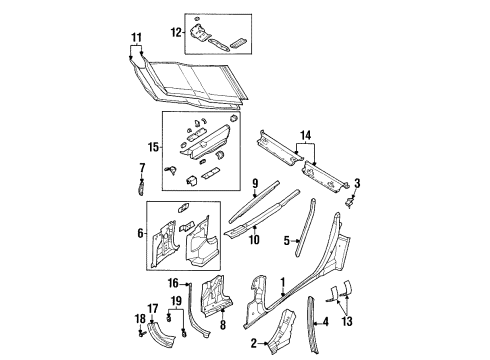 2002 Chrysler Prowler Hinge Pillar, Rocker, Floor, Interior Trim, Uniside Diagram