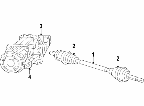 2008 Dodge Caliber Rear Drive Axles, Differential, Propeller Shaft Diagram