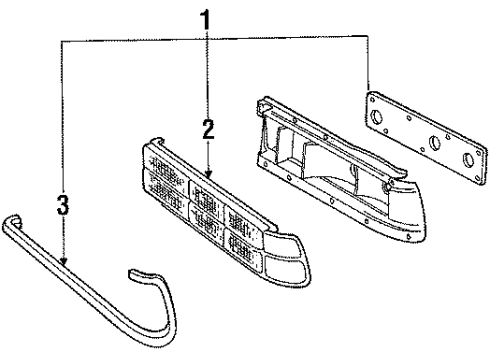 1986 Dodge 600 Tail Lamps Diagram