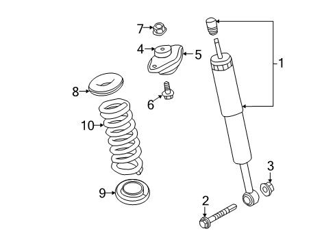 2017 Chrysler 300 Shocks & Components - Rear Diagram