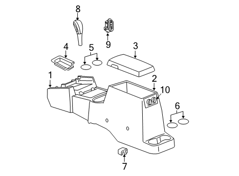 2005 Dodge Durango Center Console Diagram