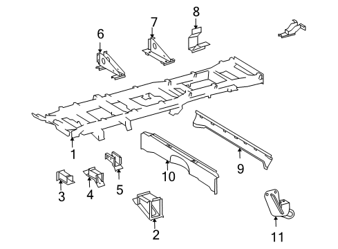 2004 Dodge Sprinter 3500 Frame & Components Diagram