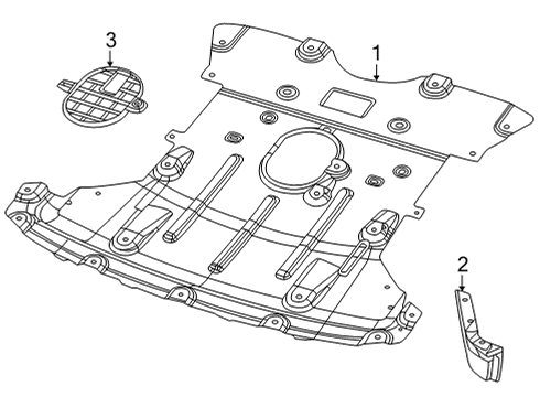 2024 Jeep Grand Cherokee L Splash Shields Diagram