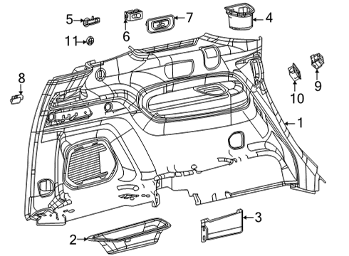 2024 Jeep Grand Cherokee L Power Seats Diagram