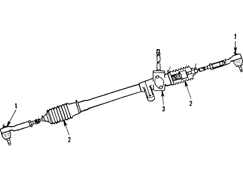 1986 Dodge Charger Steering Column & Wheel, Steering Gear & Linkage Diagram