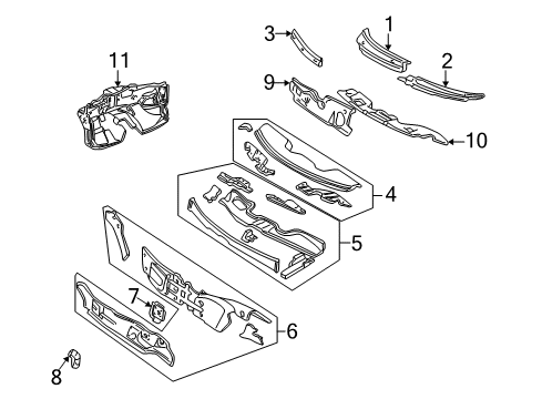 2000 Chrysler Concorde Cowl Diagram