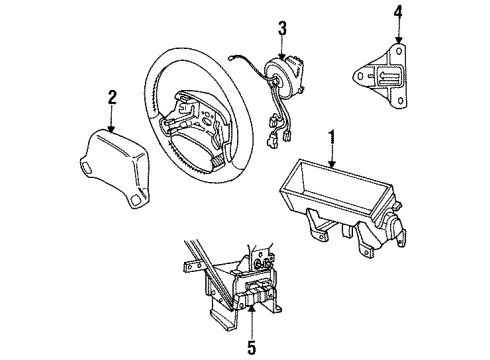 1994 Chrysler New Yorker Air Bag Components Diagram