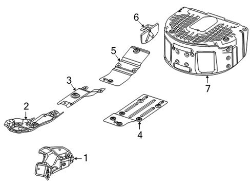 2023 Jeep Wagoneer Heat Shields Diagram