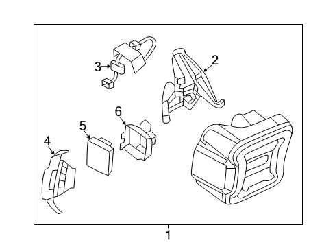 2025 Jeep Wrangler Combination Lamps Diagram