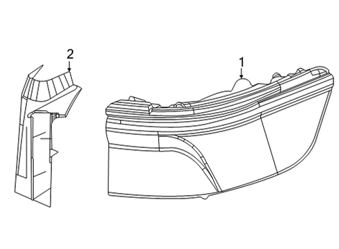 2025 Jeep Wagoneer L Tail Lamps Diagram