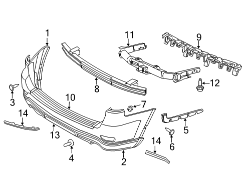 2017 Dodge Durango Rear Bumper Diagram