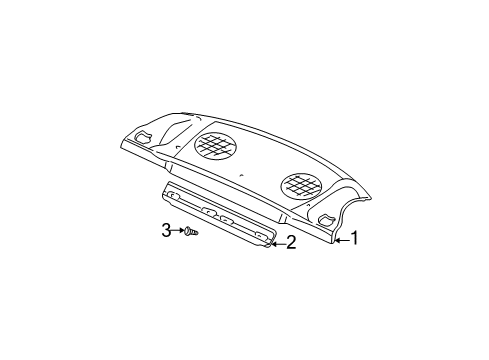 2000 Dodge Neon Interior Trim - Rear Body Diagram