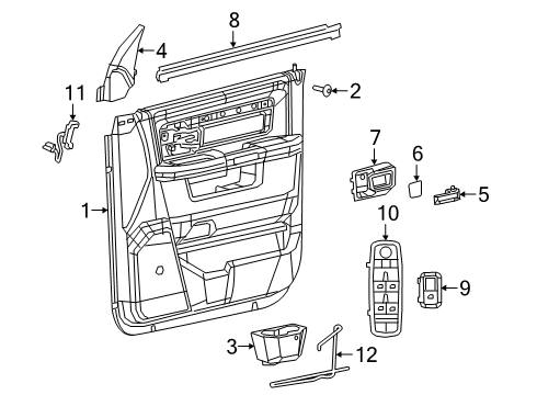 2022 Ram 3500 Rear Door Diagram