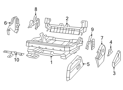 2009 Dodge Nitro Tracks & Components Diagram