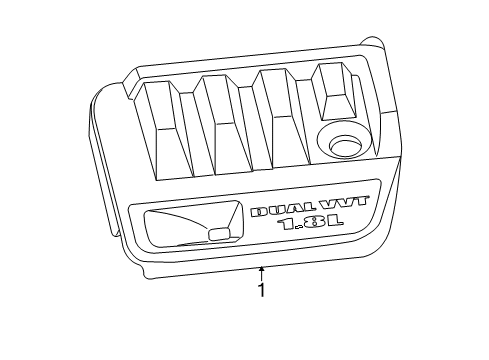 2009 Dodge Caliber Engine Appearance Cover Diagram