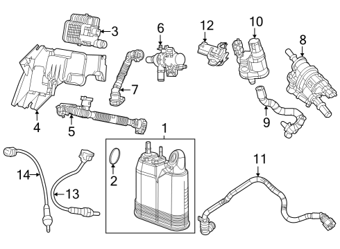 2025 Jeep Grand Cherokee Emission Components Diagram
