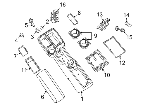 2011 Ram Dakota Console Diagram