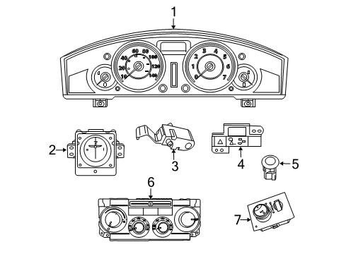 2010 Chrysler 300 A/C & Heater Control Units Diagram