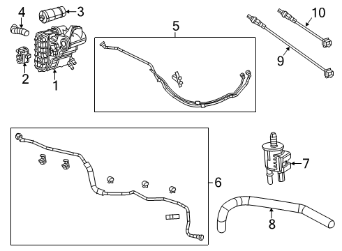 2021 Jeep Cherokee Emission Components Diagram