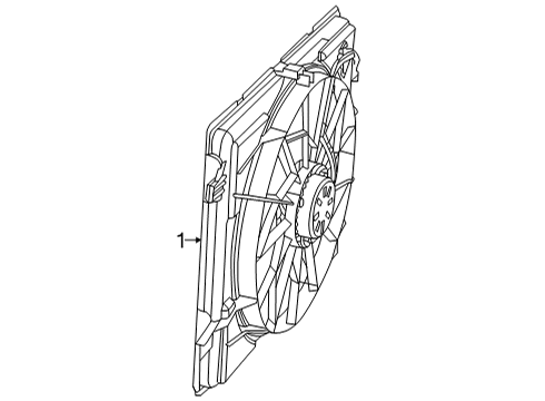 2021 Jeep Grand Cherokee L Cooling System, Radiator, Water Pump, Cooling Fan Diagram 2 - Thumbnail
