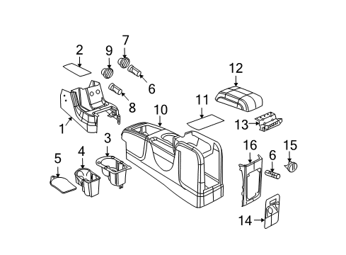 2010 Dodge Journey Console Diagram
