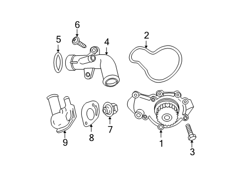 2003 Jeep Wrangler Water Pump Diagram