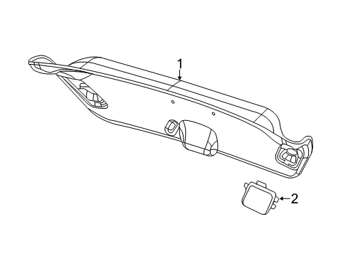 2013 Dodge Dart Interior Trim - Trunk Lid Diagram