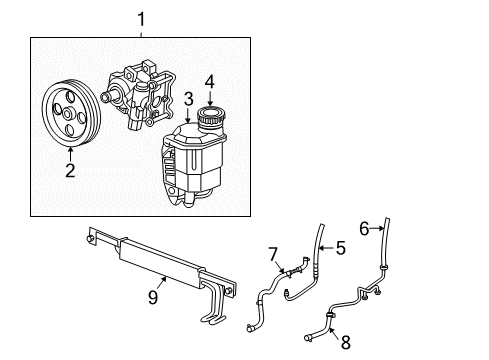 2003 Dodge Ram 2500 P/S Pump & Hoses, Steering Gear & Linkage Diagram 12 - Thumbnail