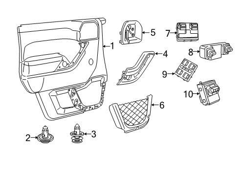 2016 Jeep Wrangler Front Door Diagram