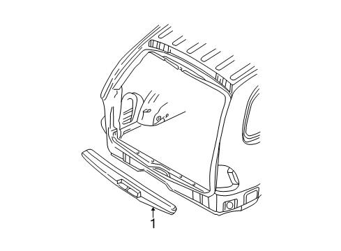 2002 Dodge Grand Caravan Interior Trim - Rear Body Diagram